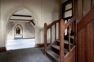 St Benedicts Convent Dumfries attic stairs sm.jpg